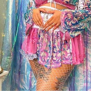 #DiscoLux #DiscoLemonade #Luxmuse collab 2X-4X skirt